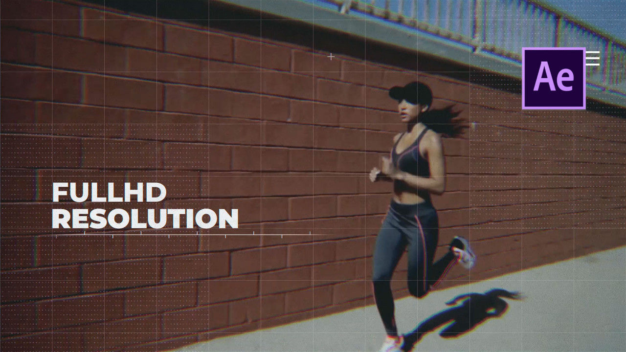 动态的运动开场白素材库精选AE模板