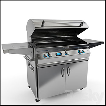 不锈钢户外烧烤炉素材之家精选3D模型