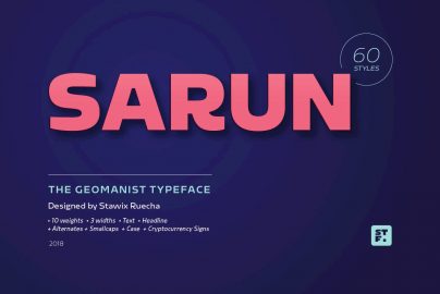 Sarun Font Family素材之家精选英文字体