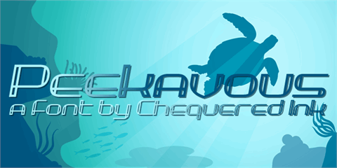 Peekavous font素材之家精选英文字体