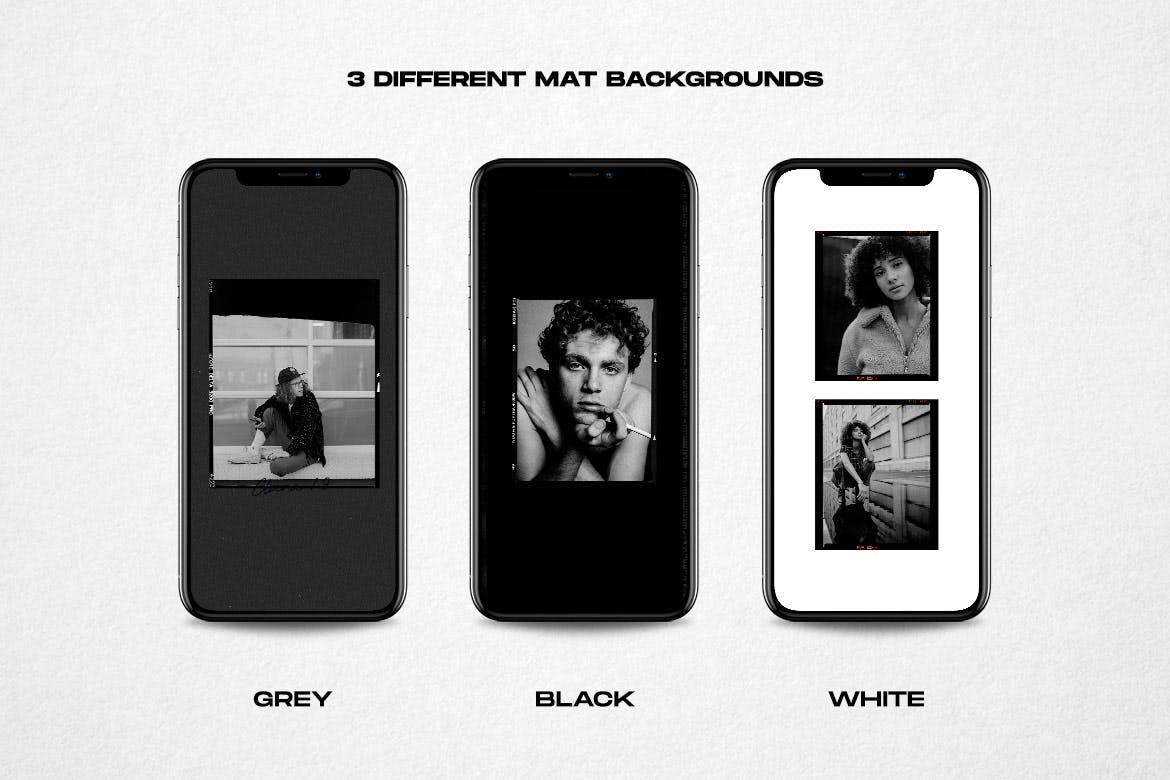 Instagram社交平台品牌故事推广旧电影风格设计素材 Instagram Stories Template – Film Frames插图(1)