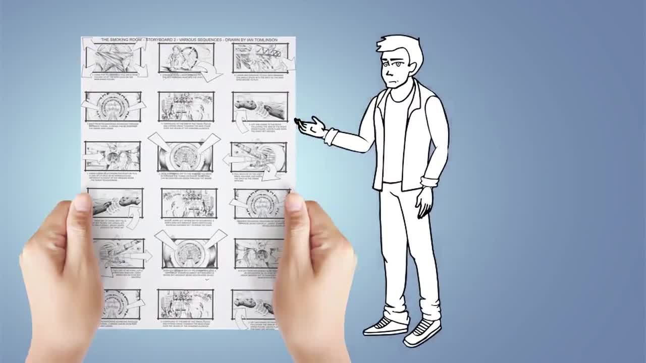 卡通人物创意绘画素材库精选AE模板