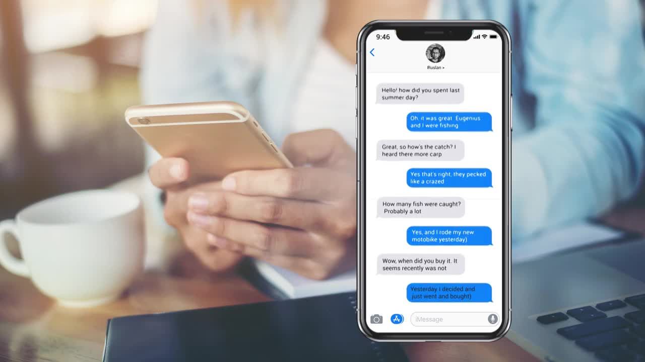 Imessage Iphone X 宣传介绍素材库精选pr模板