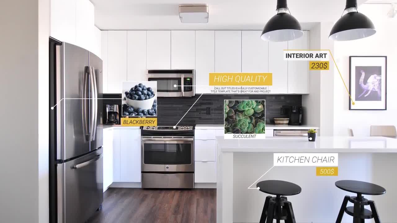 15种现代和时尚的标注标题素材库精选AE模板