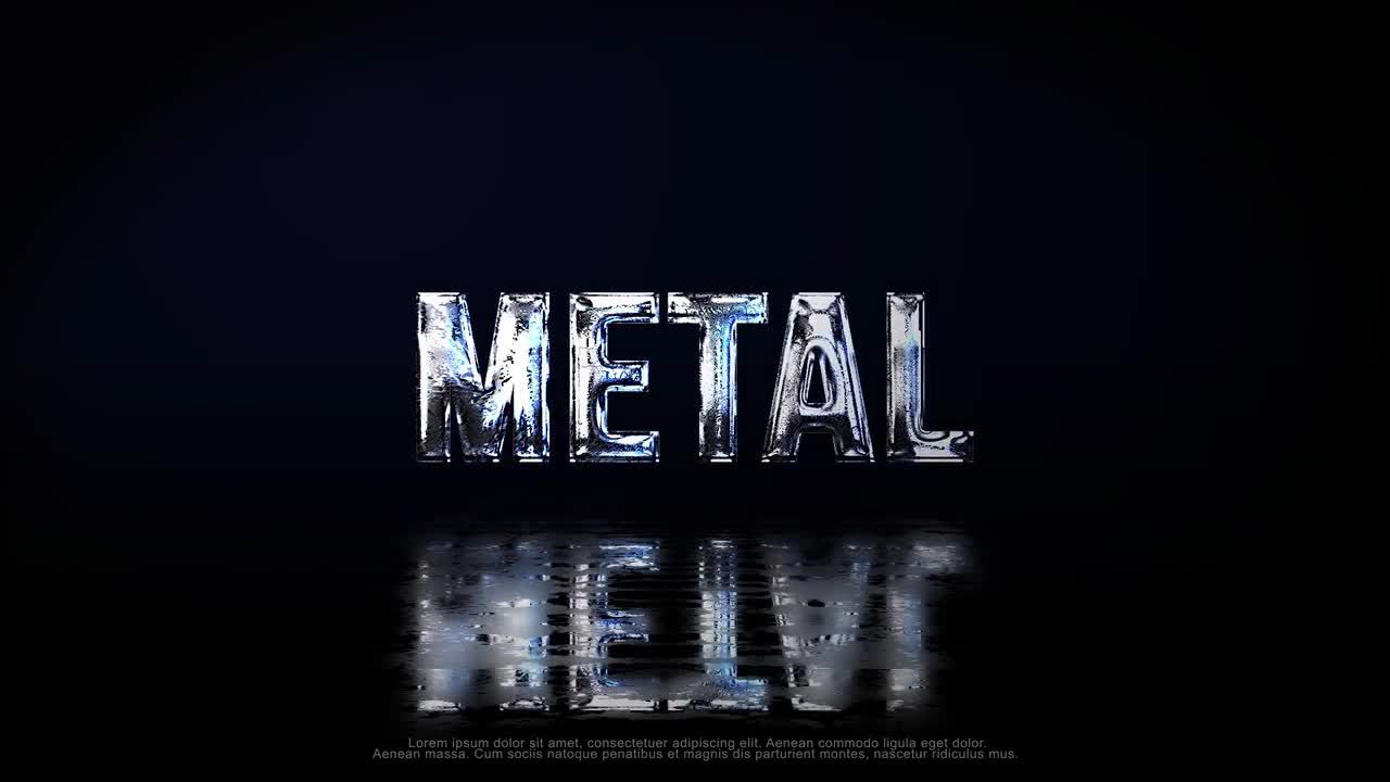 金属徽标素材库精选AE模板Metal Logo