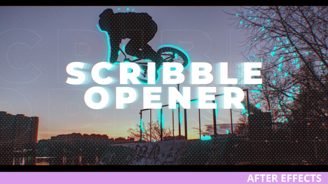 涂鸦转场素材库精选AE模板