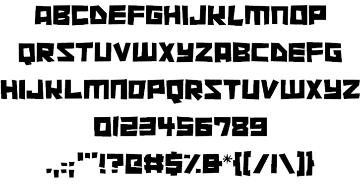 Cutout City font插图1