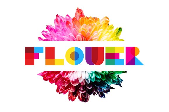 Garis Lengkung – Colorful Font插图2