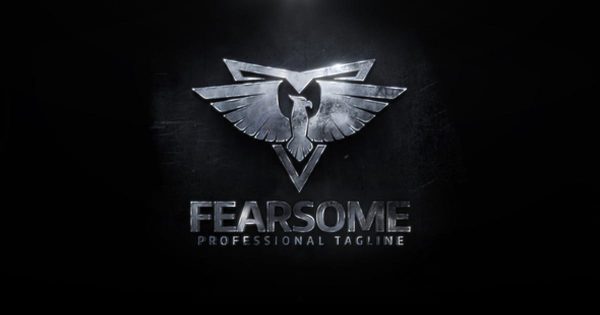 动态金属锻造特效Logo演示素材库精选AE模板 Shadow Dust Reveal