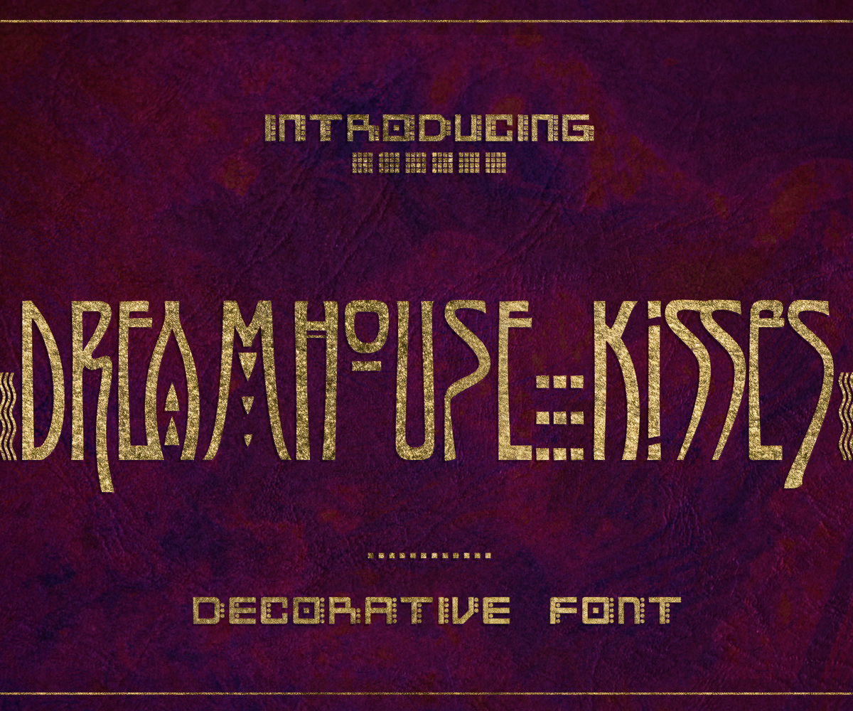 JVNE Dreamhouse KissiesLogo Font素材之家精选英文字体