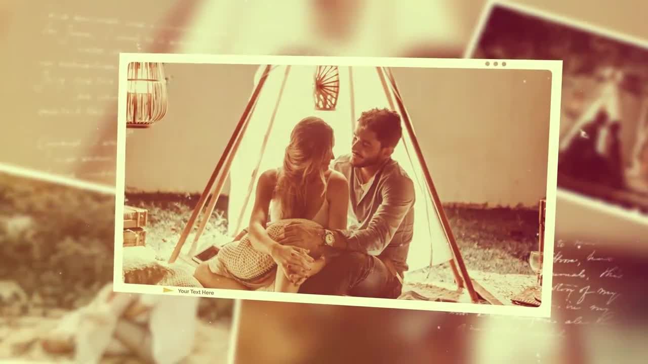 婚礼爱情回忆动画素材库精选AE模板