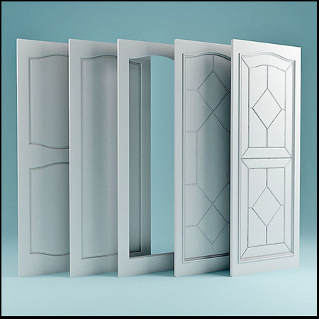 5款门素材之家精选3D模型