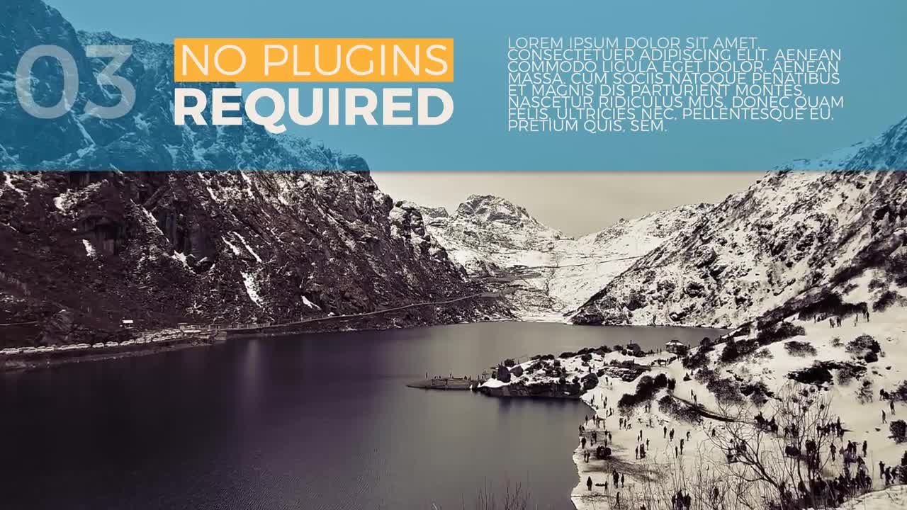 现代设计平滑过渡的优雅幻灯片素材库精选AE模板