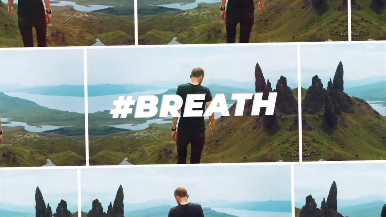 干净的旅游度假照片展示素材库精选AE模板