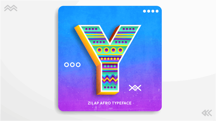 Zilap Afro font插图4