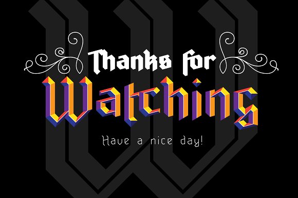 Ravenholm family Font插图4