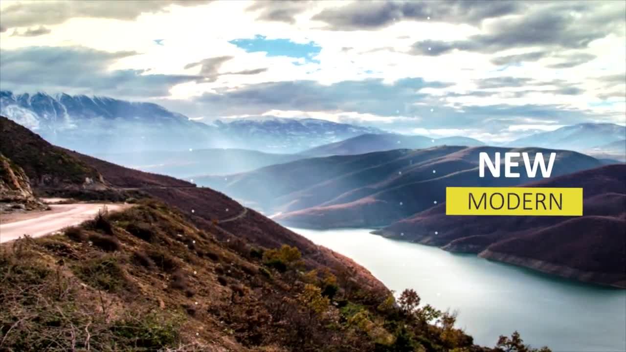 干净优雅流畅照片展示素材库精选AE模板