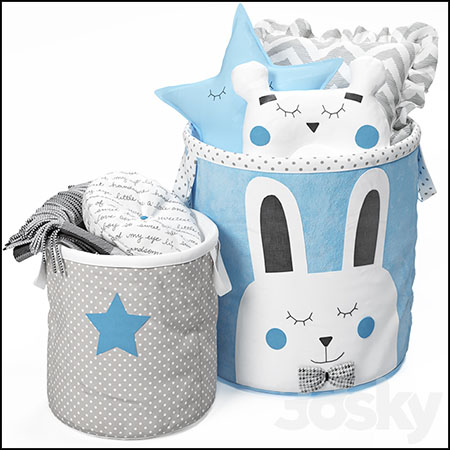 可爱儿童婴儿宝宝收纳袋素材之家精选3D模型