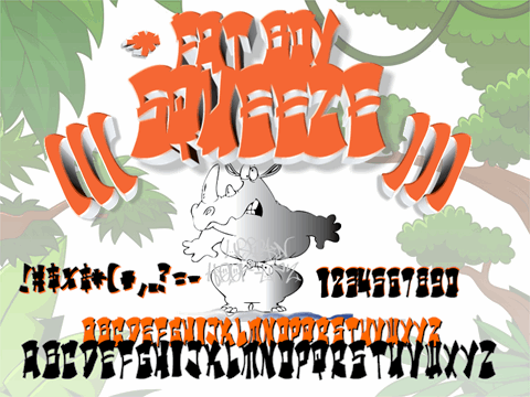 Urban Hook-Upz : FAT BOY SQUEEZ font素材之家精选英文字体