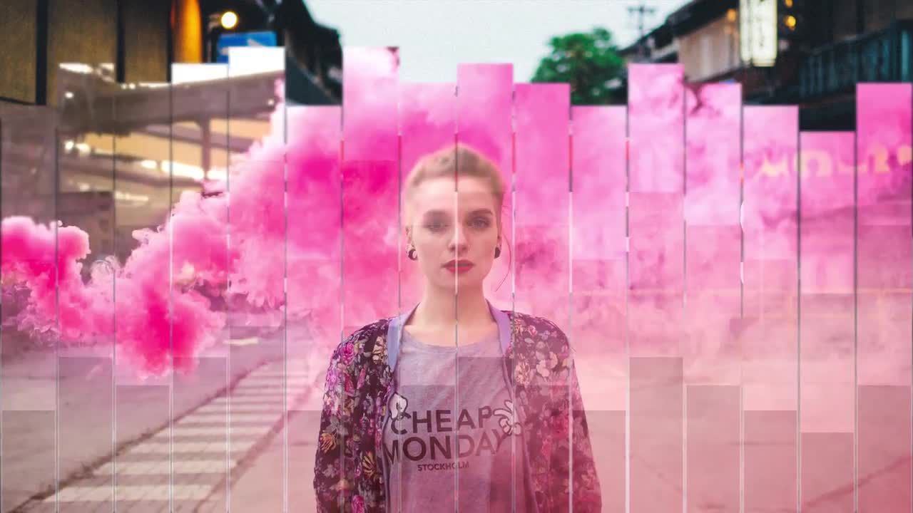 24组简洁的条形商业宣传动感转场素材库精选pr模板