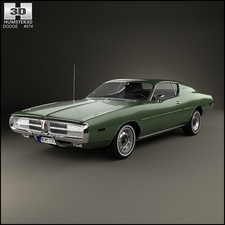 道奇Charger 1972 3D/C4D汽车模型