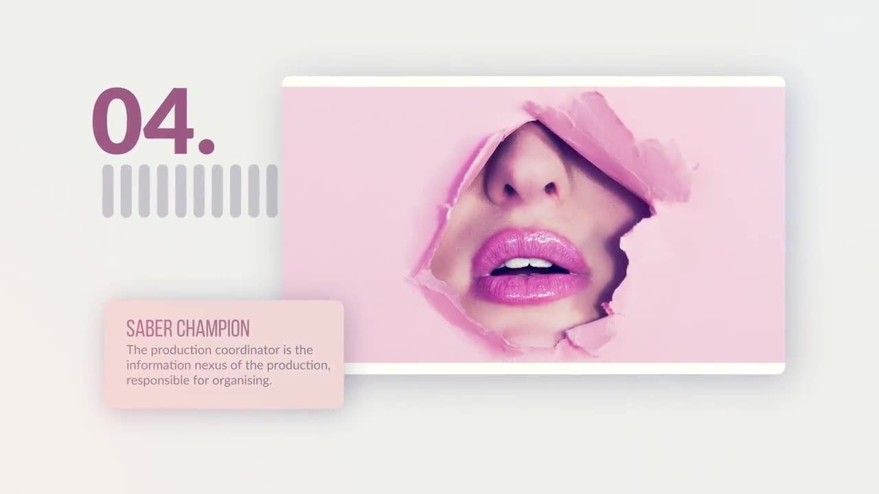 平滑流畅的照片幻灯片放映Pr模板