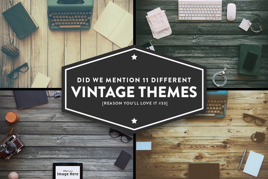 12款复古风巨无霸场景广告模板素材库精选 12 Vintage Hero Images (+ Bonus)插图(2)