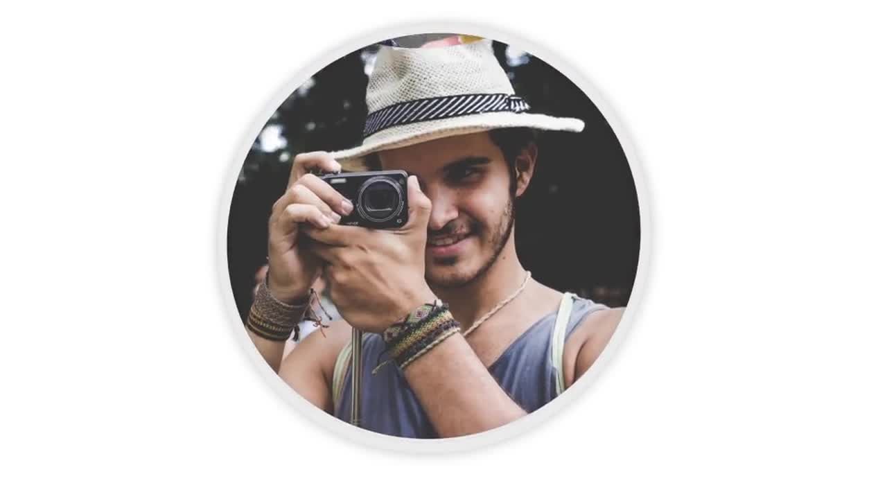 现代简洁照片展示开场动画素材库精选AE模板