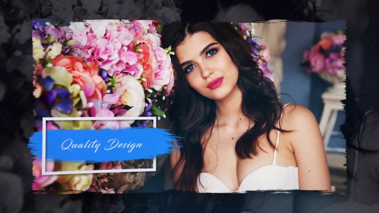 笔刷遮罩效果文本动画素材库精选AE模板