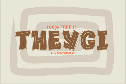 THEYGI font素材之家精选英文字体
