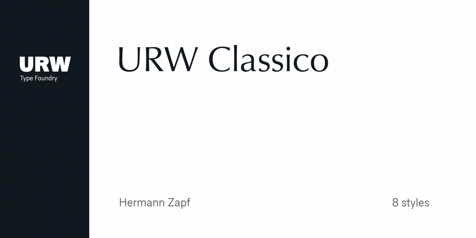 URW Classico Font素材之家精选英文字体