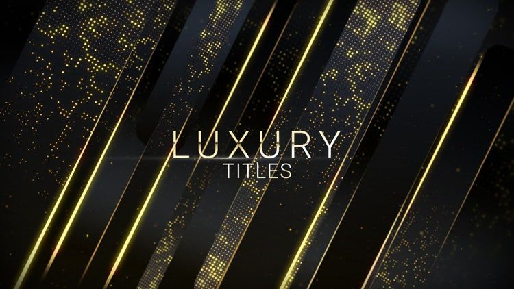 豪华金色的颁奖典礼介绍素材库精选AE模板