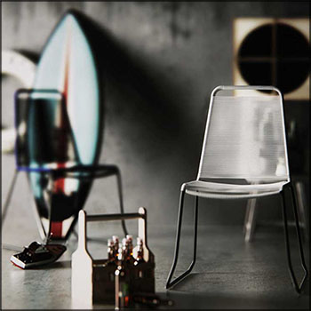 巴克莱餐椅素材之家精选3D模型