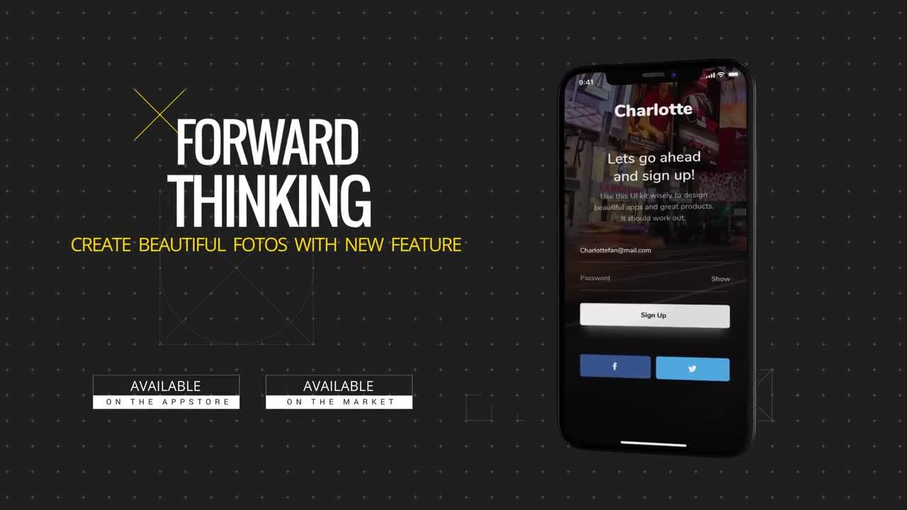 超现代应用程序演示素材库精选AE模板