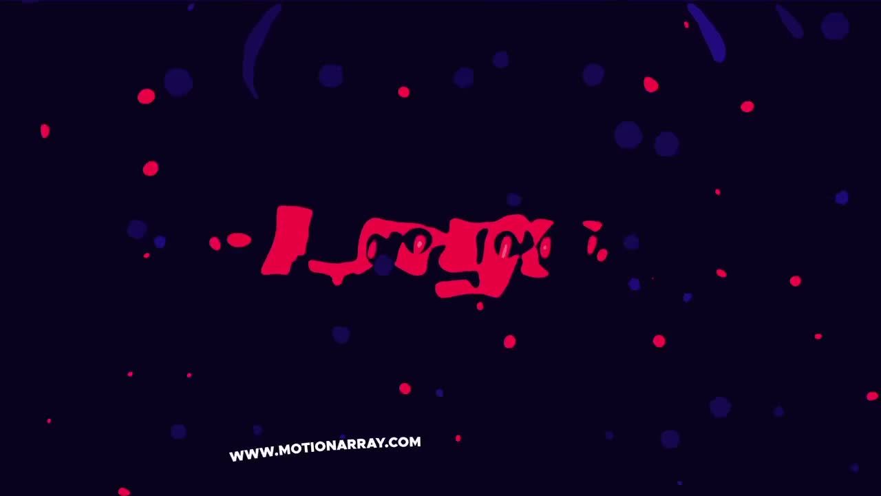 液体迷你标志素材库精选AE模板