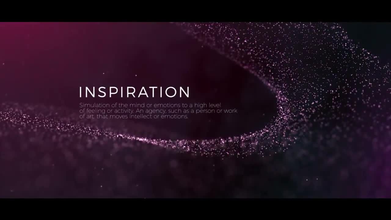 美丽的粒子标题模板素材库精选AE模板