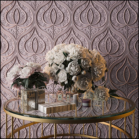 欧式浮雕花纹C-10墙面装饰素材之家精选3D模型