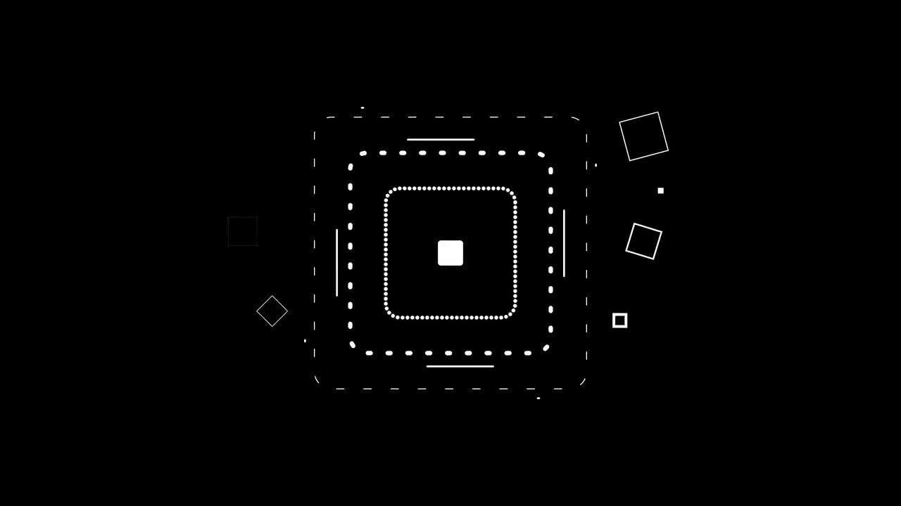 简洁创意时尚的形状线条和点展示徽标素材库精选AE模板