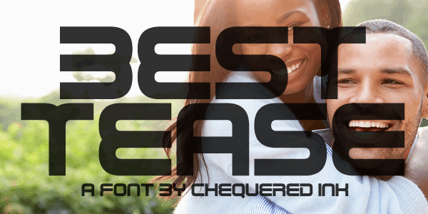 Best Tease font插图