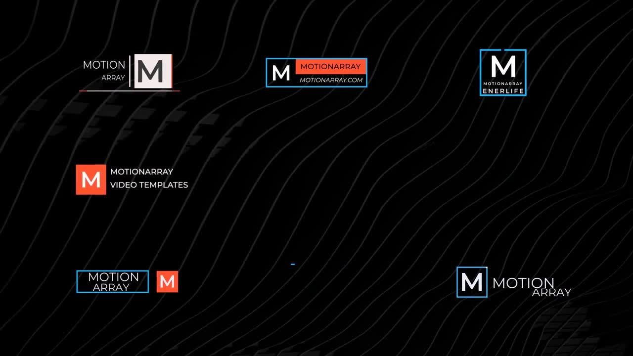 创意干净时尚的全屏标题动画集合素材库精选AE模板
