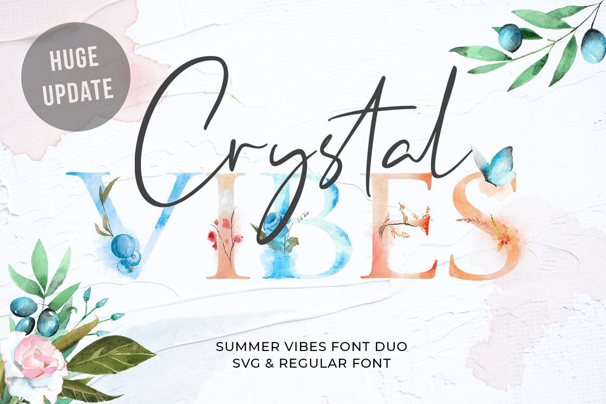 Crystal Vibes & Extras Font素材之家精选英文字体