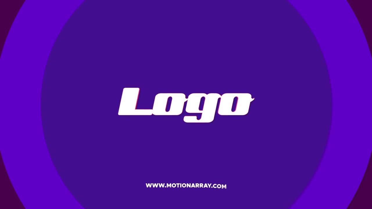 干净色彩鲜艳创意的形状图层展示徽标素材库精选AE模板