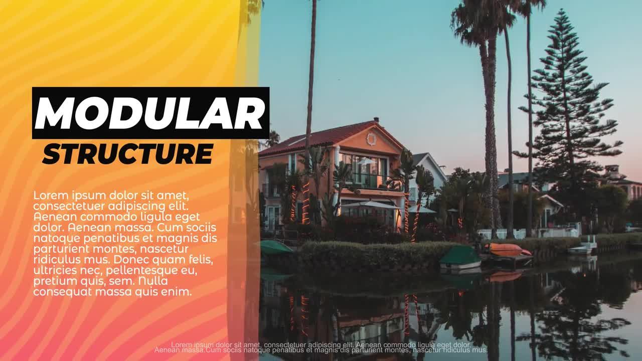 简洁有序的现代幻灯片素材库精选AE模板