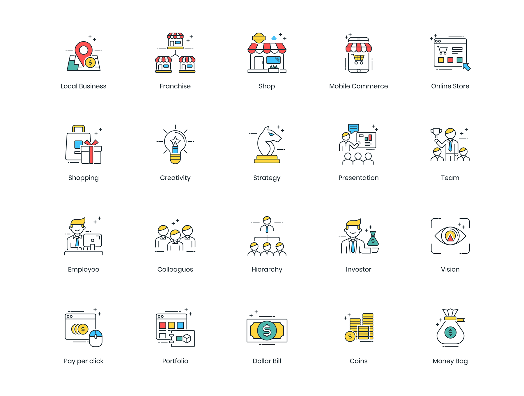 APP启动页常用概念创意素材下载[Ai]插图(3)