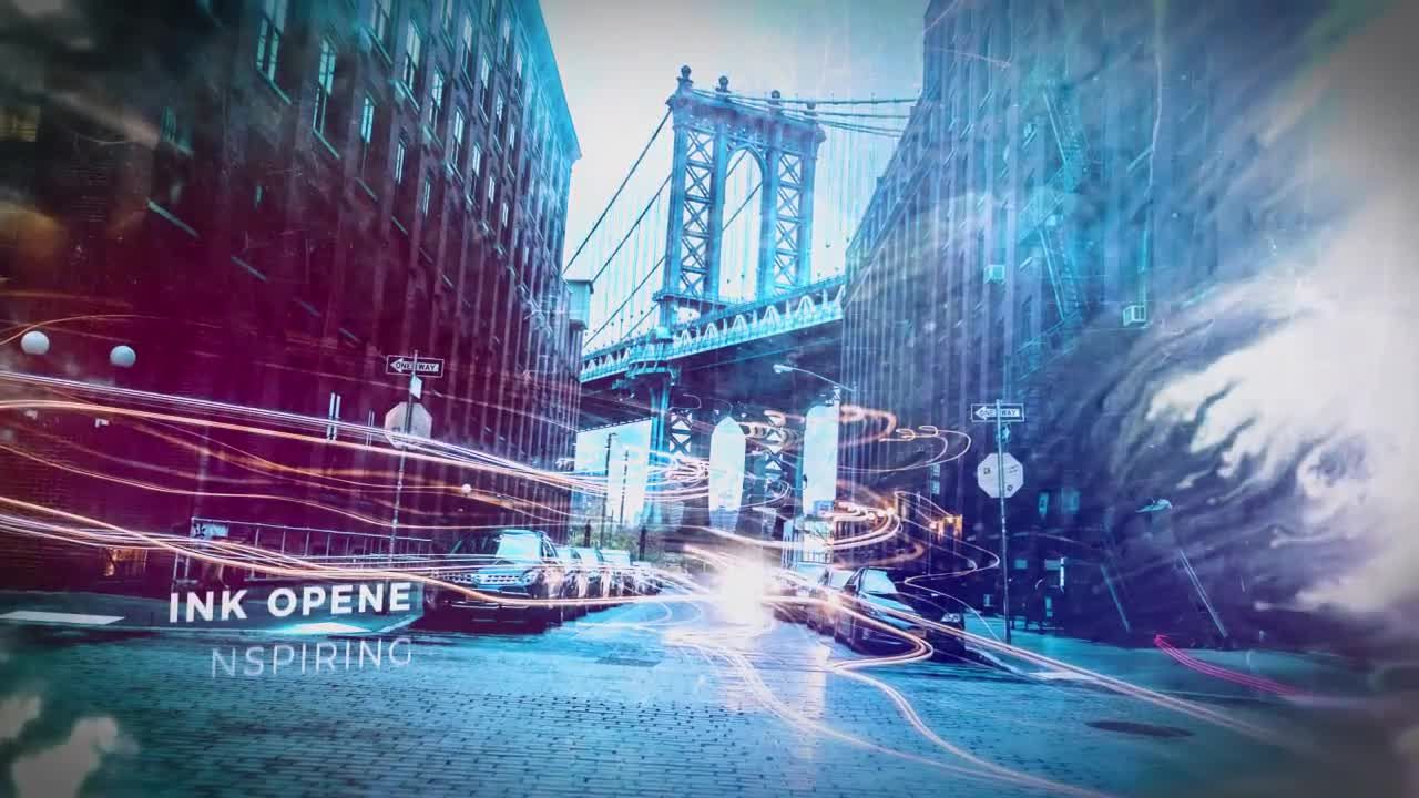 墨水效果企业演示转场过渡素材库精选AE模板