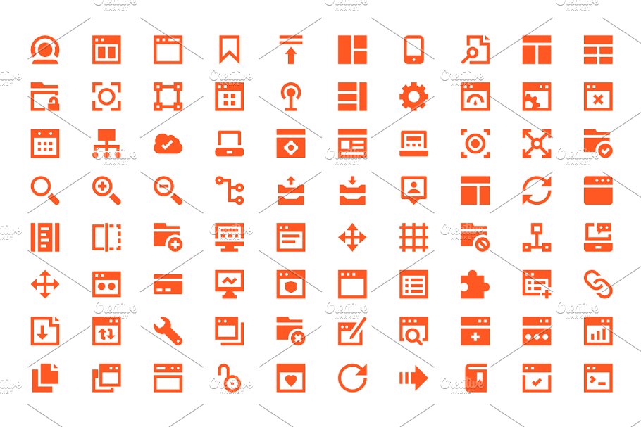 225+网页设计&开发图标素材 225+ Web Design and Development Icon插图(1)