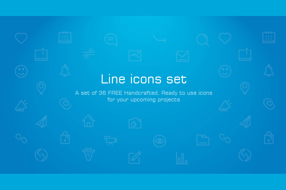 36个社交媒体线性图标 Free Social Media Linear Icons插图