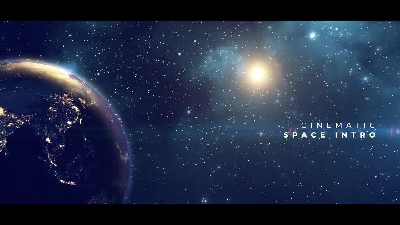 素材库精选AE模板地球行星星空字幕标题Earth Planet Titles