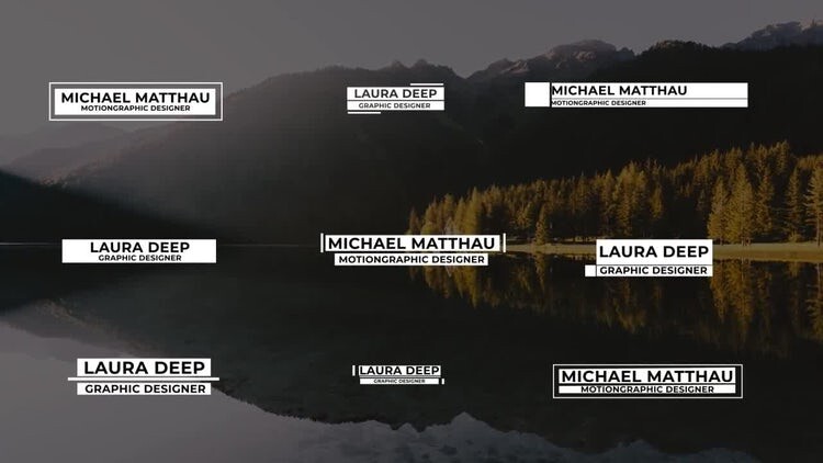 9个独特优雅的文本动画素材库精选AE模板