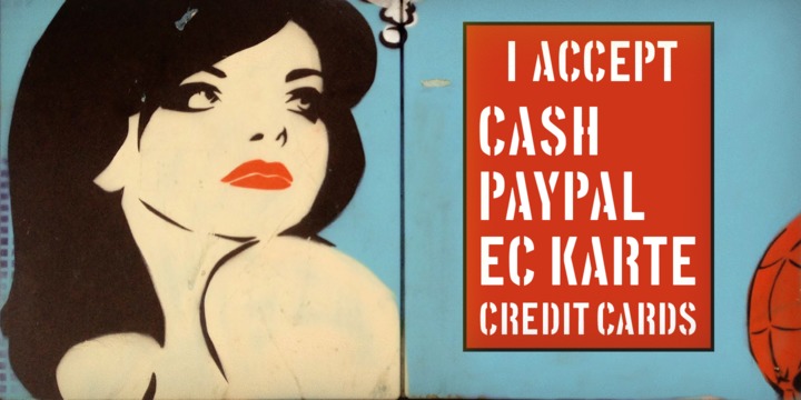 Vtg Stencil US No 72 Font Family插图4